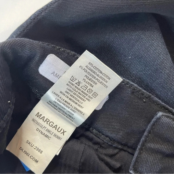 DL1961 Women’s Margaux Instasculpt Dark Wash Ankle Skinny Jean Size 25 - Picture 12 of 13